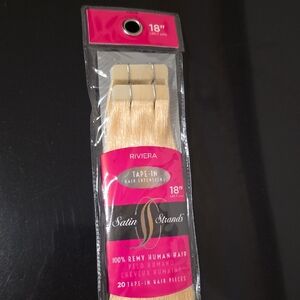 Riviera Blonde Satin Strands Tape-In Extensions